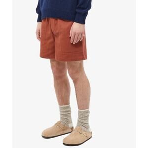 NWT BODE Twill Rugby Shorts in Brown Size S/M